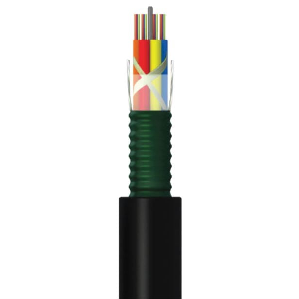 Cable de Fibra Óptica Exterior Multitubo Armado Monomodo 9-125 de 6 Hilos Semi-Seco